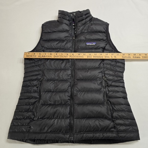 Patagonia Goose Down Puffer Vest Zip Up Black Women's Size Small Goosedown - Picture 2 of 7